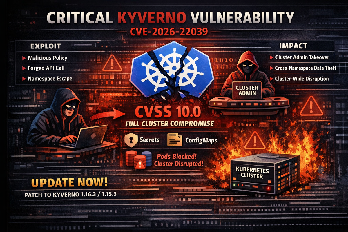 Critical Kyverno Vulnerability Allows Cluster Admin Takeover via Policy Abuse (CVE-2026-22039)