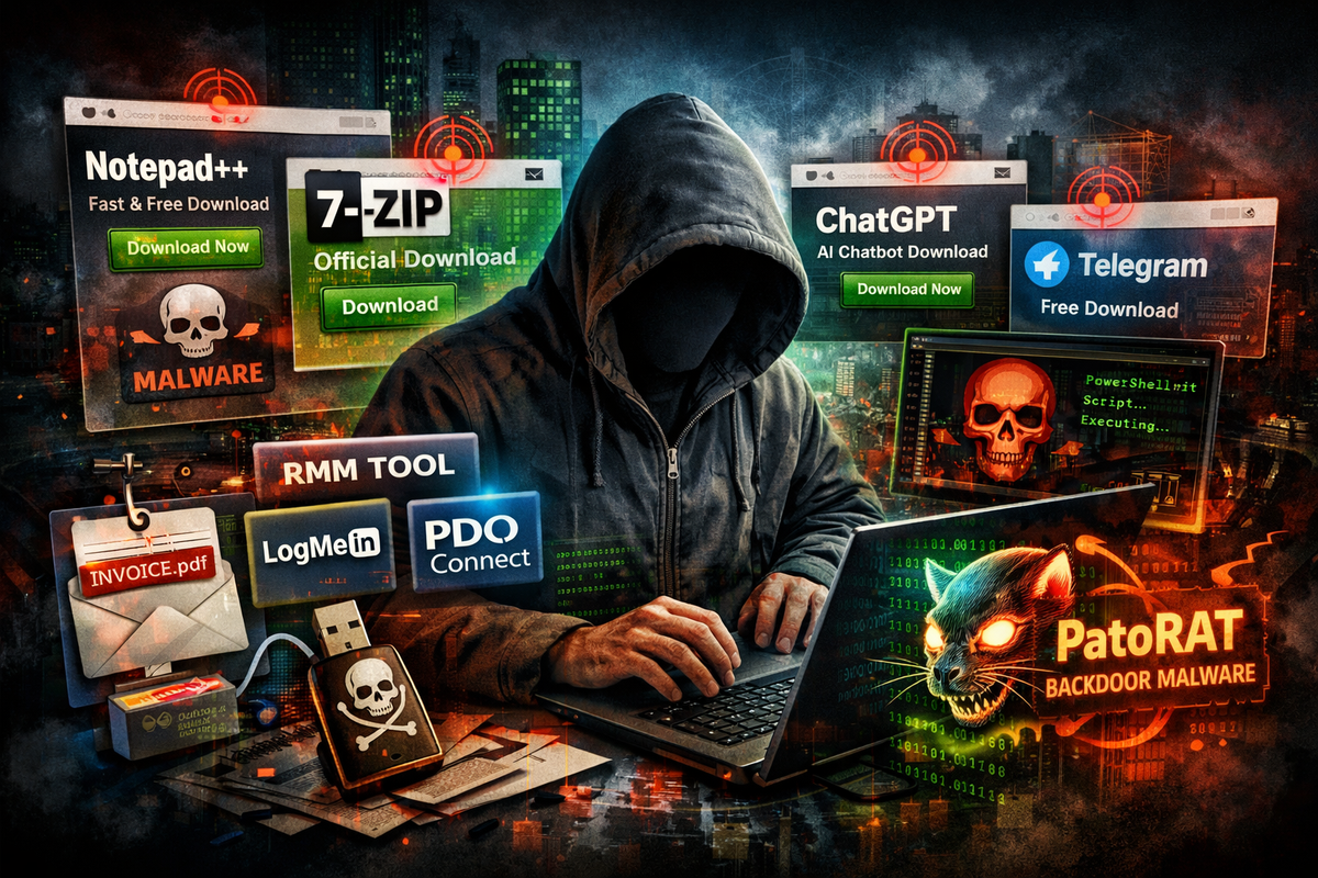 Fake Notepad++ and 7-Zip Websites Distribute Weaponized RMM Tools to Deploy Backdoor Malware
