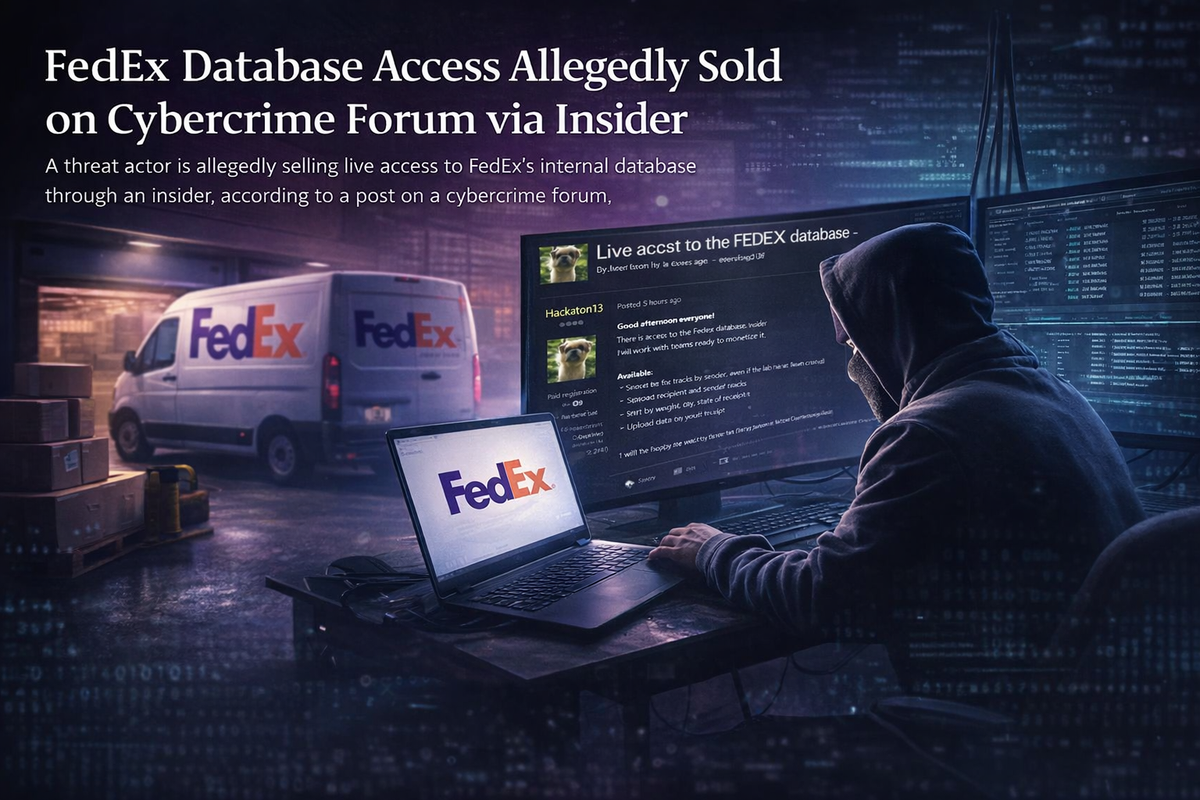 FedEx Database Access Allegedly Sold on Cybercrime Forum via Insider