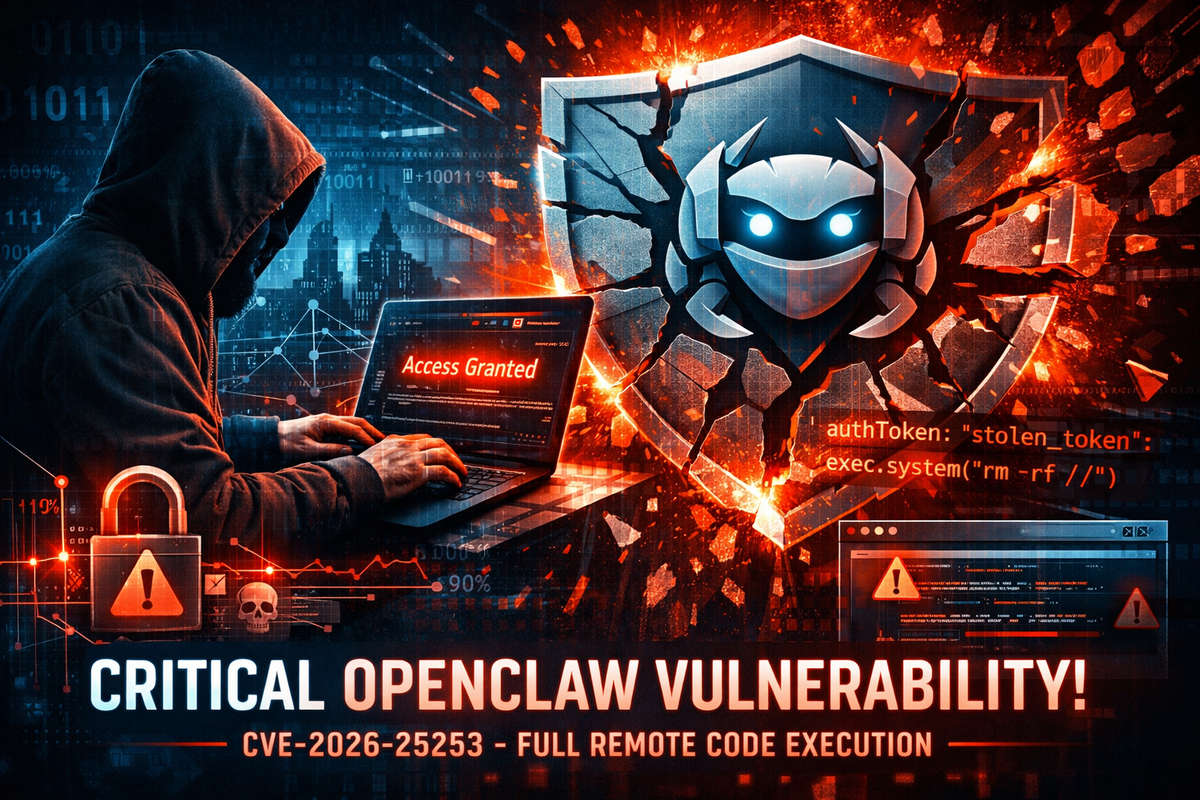 Critical 1-Click RCE in OpenClaw Gives Attackers Full Control of Developer Machines (CVE-2026-25253)