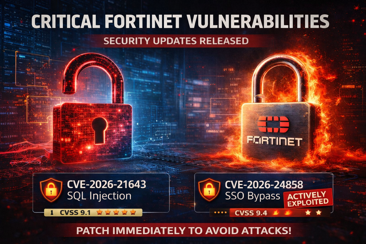 Fortinet Patches Two Critical Flaws — FortiClientEMS SQLi and Actively Exploited FortiCloud SSO Bypass