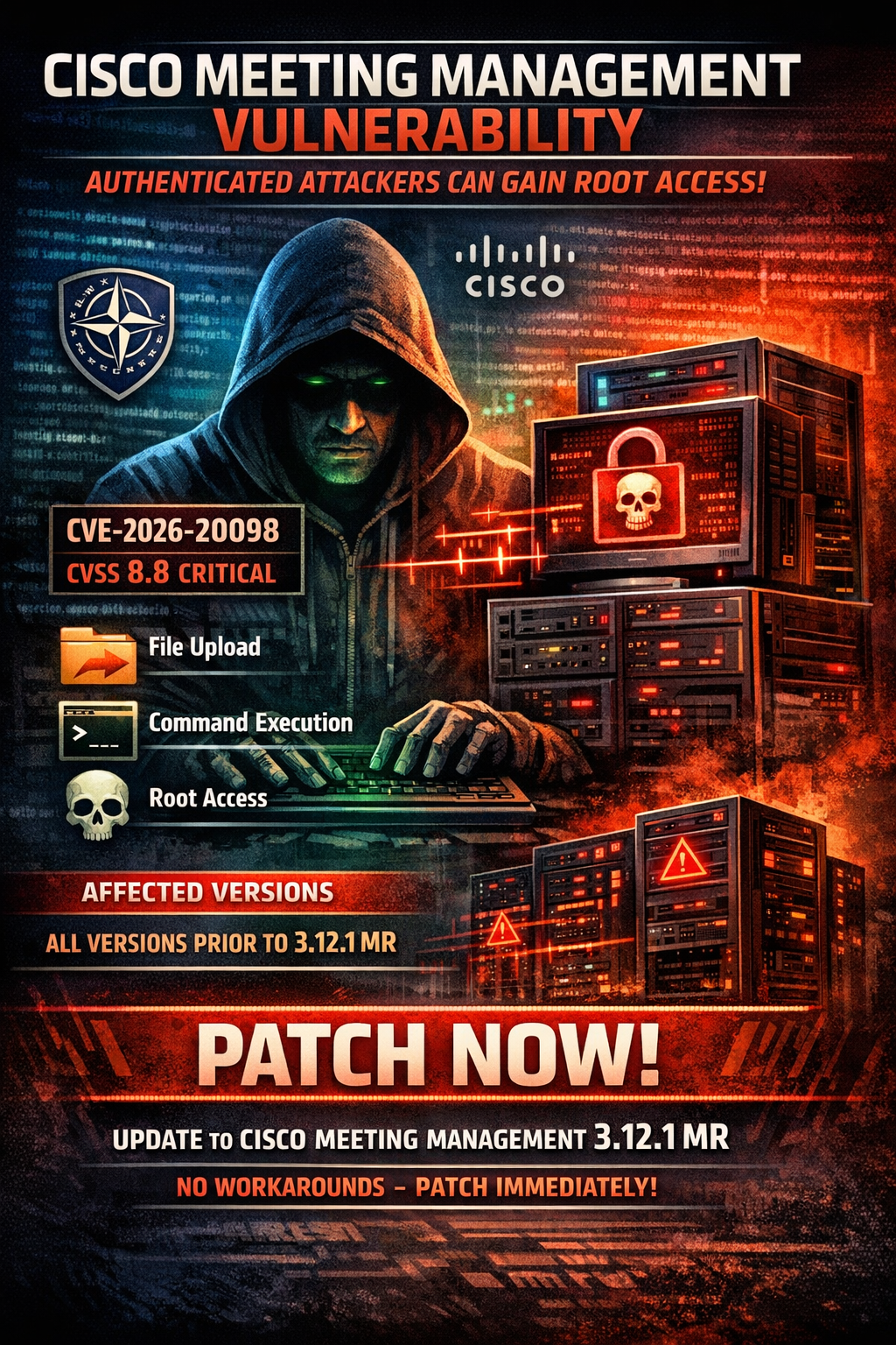 Cisco Meeting Management Vulnerability Allows Authenticated Attackers to Gain Root Access