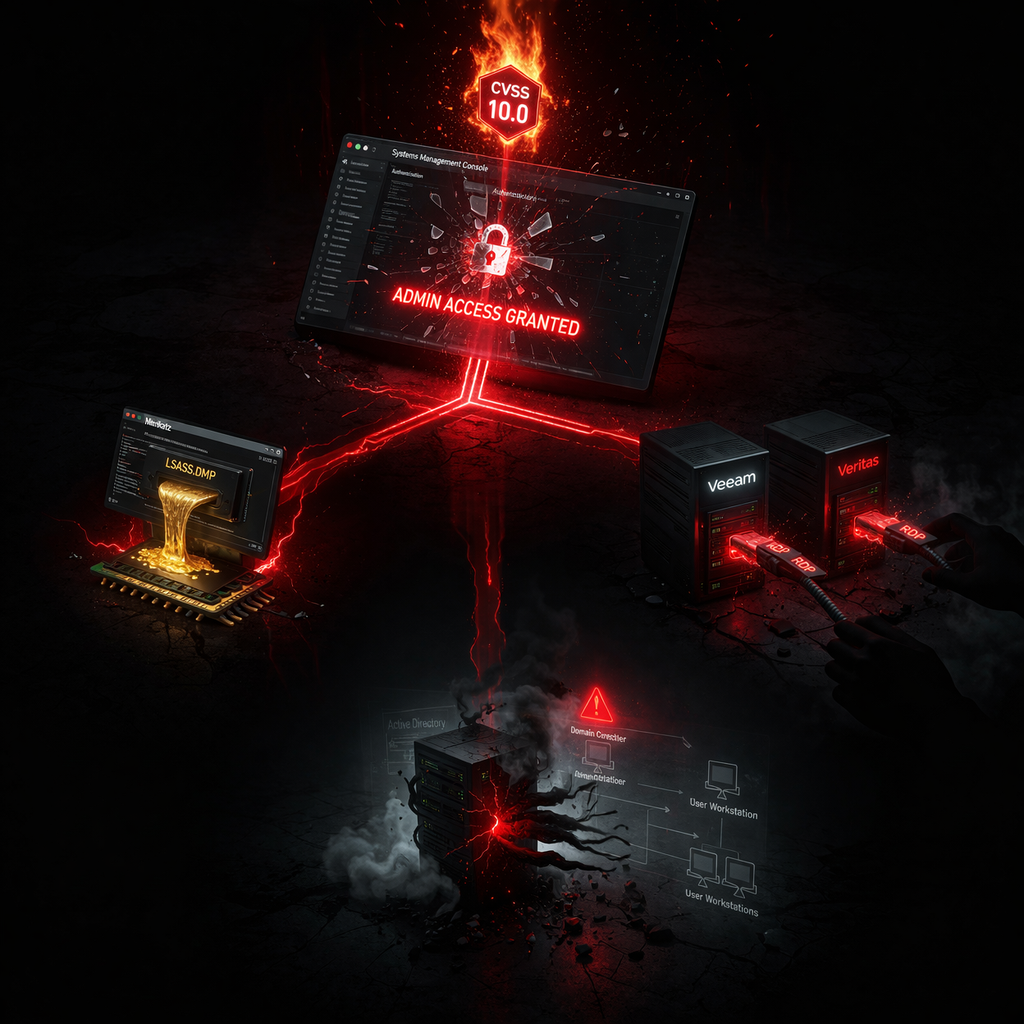 Quest KACE CVSS 10.0 Authentication Bypass Exploited to Hijack Admin Accounts and Target Backup Infrastructure