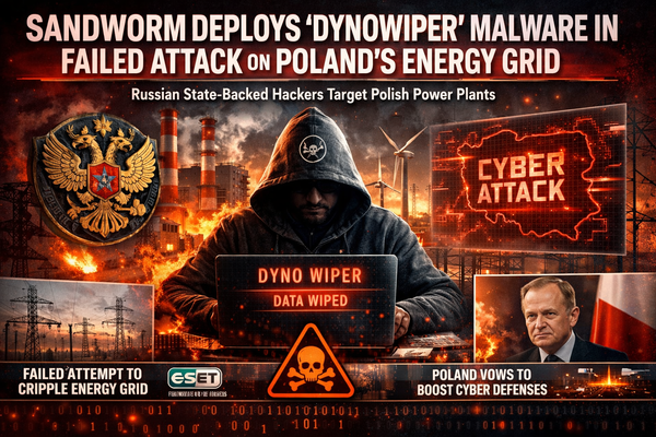 Sandworm Deployed New DynoWiper Malware Against Poland Energy Grid in Failed Attack