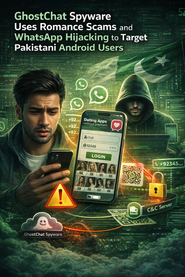 GhostChat Spyware Uses Romance Scams and WhatsApp Hijacking to Target Pakistani Android Users