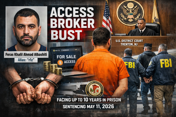 Jordanian Man Pleads Guilty to Selling Network Access to 50 Companies as Initial Access Broker