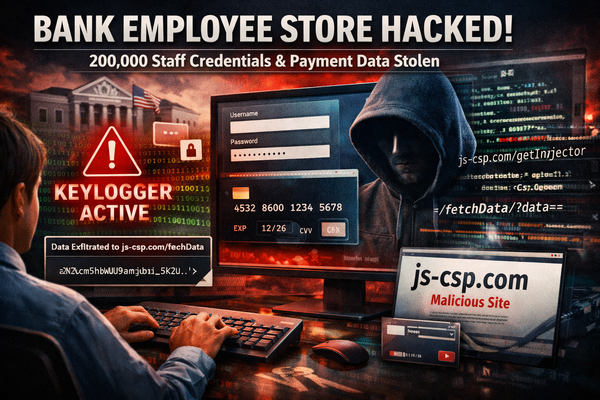Keylogger Discovered on Major US Bank's Employee Store Affecting 200,000+ Staff