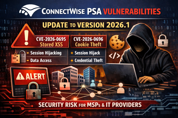ConnectWise Patches High-Severity XSS and Session Cookie Vulnerabilities in PSA Platform
