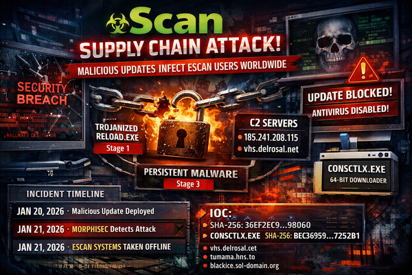 eScan Antivirus Compromised in Supply Chain Attack, Pushes Malware Through Legitimate Updates
