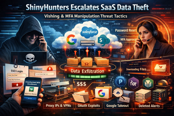 ShinyHunters Escalates SaaS Data Theft with Vishing and MFA Manipulation