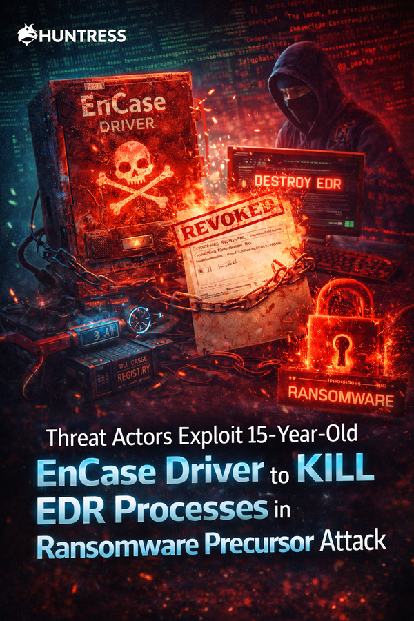 Threat Actors Exploit 15-Year-Old EnCase Driver to Kill EDR Processes in Ransomware Precursor Attack