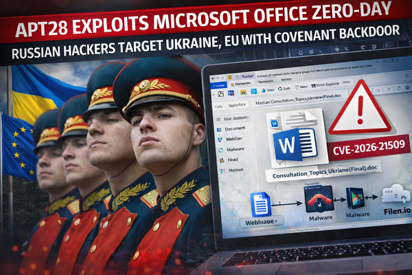 APT28 Weaponizes Microsoft Office Zero-Day Within 24 Hours, Targets Ukraine and EU with Covenant Backdoor