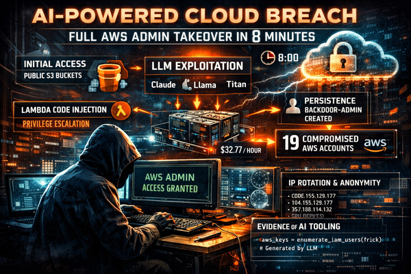 AI-Assisted Cloud Intrusion Achieves AWS Admin Access in 8 Minutes
